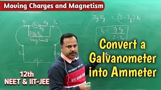 Convert a Galvanometer into Ammeter  12th Physics handwritten notes cbse [upl. by Waddle]