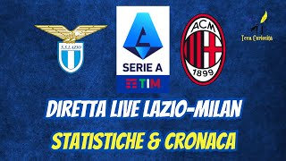 ⚪🔵 Lazio  Milan 🔴⚫ in diretta live con statistiche e cronaca in tempo reale ⚽ 🥅 [upl. by Dougherty]