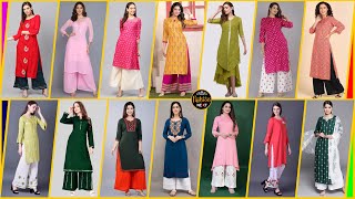 👉Latest Kurti Plazo Suit Design Collection 2023 🌟 [upl. by Bahr]