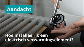 Hoe installeer ik een elektrisch verwarmingselement voor een radiator [upl. by Dnamron]