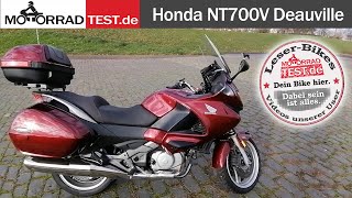 Honda NT700V Deauville  LeserBikeVideo von Bianca [upl. by Arikahc]