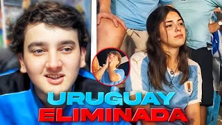 URUGUAY ELIMINADA DE LA COPA AMÉRICA REACCIONES DE HINCHAS [upl. by Archie]