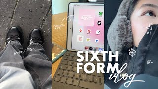 SIXTH FORMcollege vlog❄️ productive realistic  day in the life [upl. by Bronez]