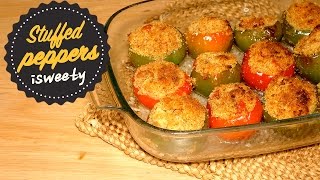 Peperoni Ripieni di Mollica al Forno Video 4K  Stuffed Peppers Easy Recipe [upl. by Airdnekal]