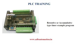 PLC TRAINING IN TAMIL – PART 7 – RetentiveAccumulative Timer example program in GX WORKS2 SOFTWARE [upl. by Asina]