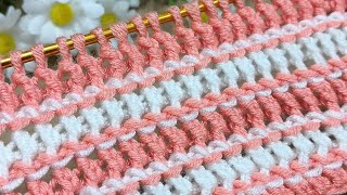 Easy to make Tunisian knitting pattern 💯💯💯💯knitting crochet [upl. by Disini]