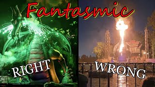 FANTASMIC MALEFICENT DRAGON CATCHES FIRE HOW IT SHOULD BE vs HOW IT WORKED OUT [upl. by Aggri]