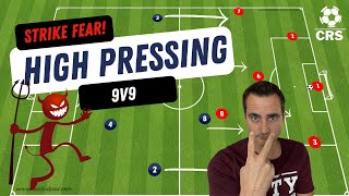 HIGH PRESSING in Youth Soccer  You Can Do It [upl. by Nerahs]