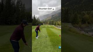 Unreal views at Kananaskis golfworld golf golfswing golfcanada pga golf [upl. by Cynera]