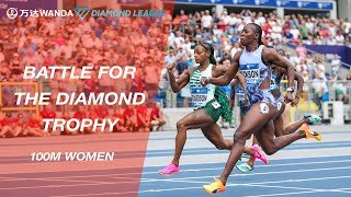 Battle for the Diamond Trophy 100m Women  Wanda Diamond League [upl. by Beaulieu]