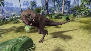 Carnivores Dinosaur HuntCarnotaurus and Giganotosaurus Hunter Death Animations [upl. by Riva]