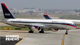 Bam we got hit  Delta planes clip each other on tarmac at Atlanta airport [upl. by Gnouhk343]