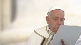 Pope Francis Requests Prayer and Fasting October 7th 2024 Anniversary of Israel Palestine War [upl. by Ynattir260]