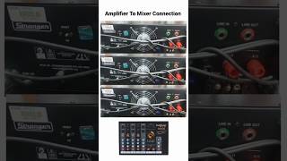 Stranger Amplifier To Mixer Connection  dj shorts amplifier mixer new connection [upl. by Irrehs908]