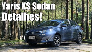 Toyota Yaris XS Sedan 2019 em detalhes  Falando de Carro [upl. by Anastas]