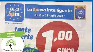 VOLANTINO EUROSPIN dal 18 al 28 luglio 2024 anteprima [upl. by Dorise]