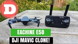 Eachine E58 InDepth Review amp Unboxing  DJI Mavic Clone [upl. by Naziaf]