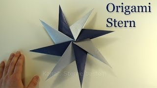 Origami Sterne basteln  3D Weihnachtssterne basteln mit Papier  Weihnachtsdeko  DIY Weihnachten [upl. by Shirk]