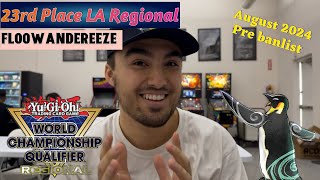 YuGiOh 23rd place LA Regional My Floowandereeze Deck Profile [upl. by Alemat]