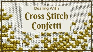 5 Ways to Deal with a Single Cross Stitch aka Confetti Cross Stitch [upl. by Ellehctim]