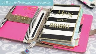 10 Ways to Personalize your Planner [upl. by Ahsiea]