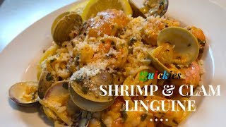 Shrimp amp Clam Linguine Recipe  QUICKIES [upl. by Kutzenco]