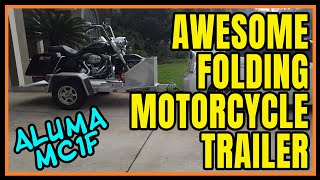 MOTORCYCLE TRAILER  ALUMA MC1F  Review amp Demo [upl. by Lianna]