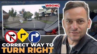 Turning Right At JunctionsPass Your Driving Test [upl. by Matty]