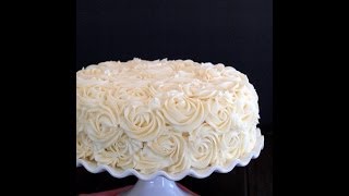 Rose Cake Tutorial [upl. by Takken601]