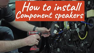 How to install component car speakers  Crutchfield [upl. by Retha]