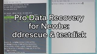 Data Recovery Tutorial  Getting started with DDRescue and TestDisk [upl. by Dilly855]