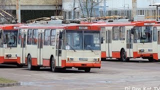 Vilnius old trolleybuses 2020  Lithuania [upl. by Shing]