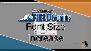 MicroSurvey FieldGenius How To Increase Your Font Text Size  Bench Mark [upl. by Dobson]