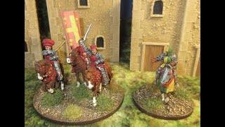 778 Italian Wars project 28mm Condottiere command painted and based [upl. by Kcinom]