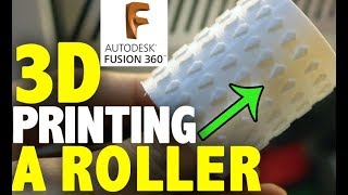 How to project pattern on cylinder  Fusion 360 Tutorial [upl. by Olivie432]