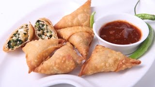 PALAK PANER POCORN SAMOSA [upl. by Wendin]