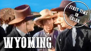 Wyoming  COLORIZED  Bill Elliott  Full Western Movie  Free Cowboy Film [upl. by Adriaens404]