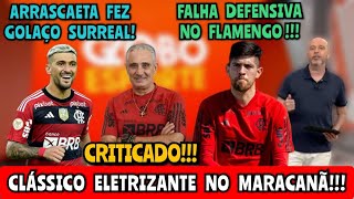 FLAMENGO 1 X 1 FLUMINENSE NO BRASILEIRÃO EMPATE ELETRIZANTE [upl. by Eylsel]