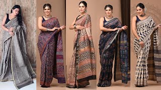 Latest Trending Unicolour Sarees for Girls 2024 [upl. by Leveroni]