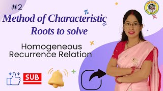 2 Solve Homogeneous Recurrence Relation  Method of characteristic roots in Discrete Mathematics [upl. by Trab]