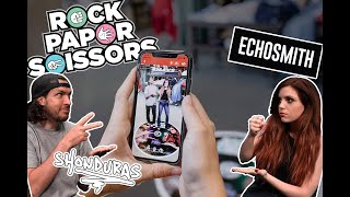 Playing Rock Paper Scissors with Shonduras and Sydney from Echosmith [upl. by Amerd]