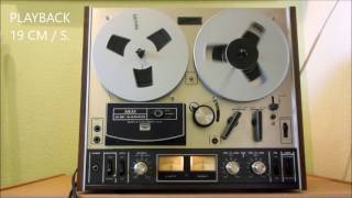 AKAI GX4400D RECORD TEST [upl. by Yretsym60]