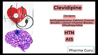 Clevidipine  Cleviprex In a nutshell [upl. by Ajad]