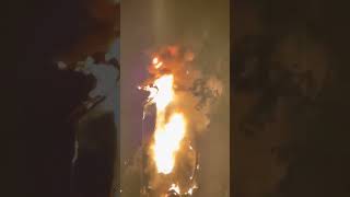 FANTASMIC DRAGON CAUGHT ON FIRE 🔥 😱😭 shorts disneyland fantasmic [upl. by Sivatnod]