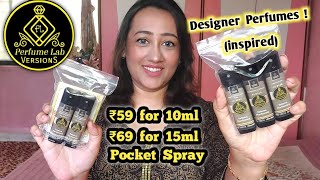 Designer Perfume अब सिर्फ ₹59 में 😵 Grabbed Popular 5 Perfumes From Perfume Lab  Honest Experience [upl. by Affer]