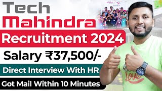 Tech Mahindra Job 2024  Bumper Hiring 🤩  Fresher Jobs  Tech Mahindra Recruitment  Work From Home [upl. by Alysa658]