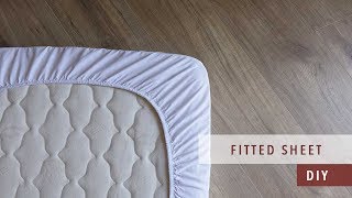 how to sew a fitted sheet  bedding set ep 3 [upl. by Ahsai97]