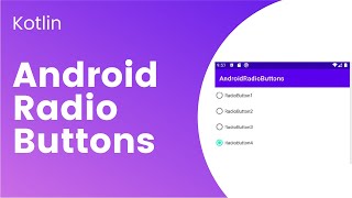 RadioGroup and Radio buttons in Android with example [upl. by Eliott]