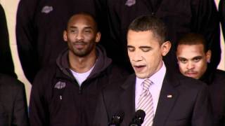 President Obama Greets the Lakers [upl. by Sonja]