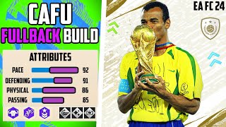 THE MOST COMPLETE META FULLBACK CAFU BUILD EA FC 24 Pro Clubs [upl. by Moht]